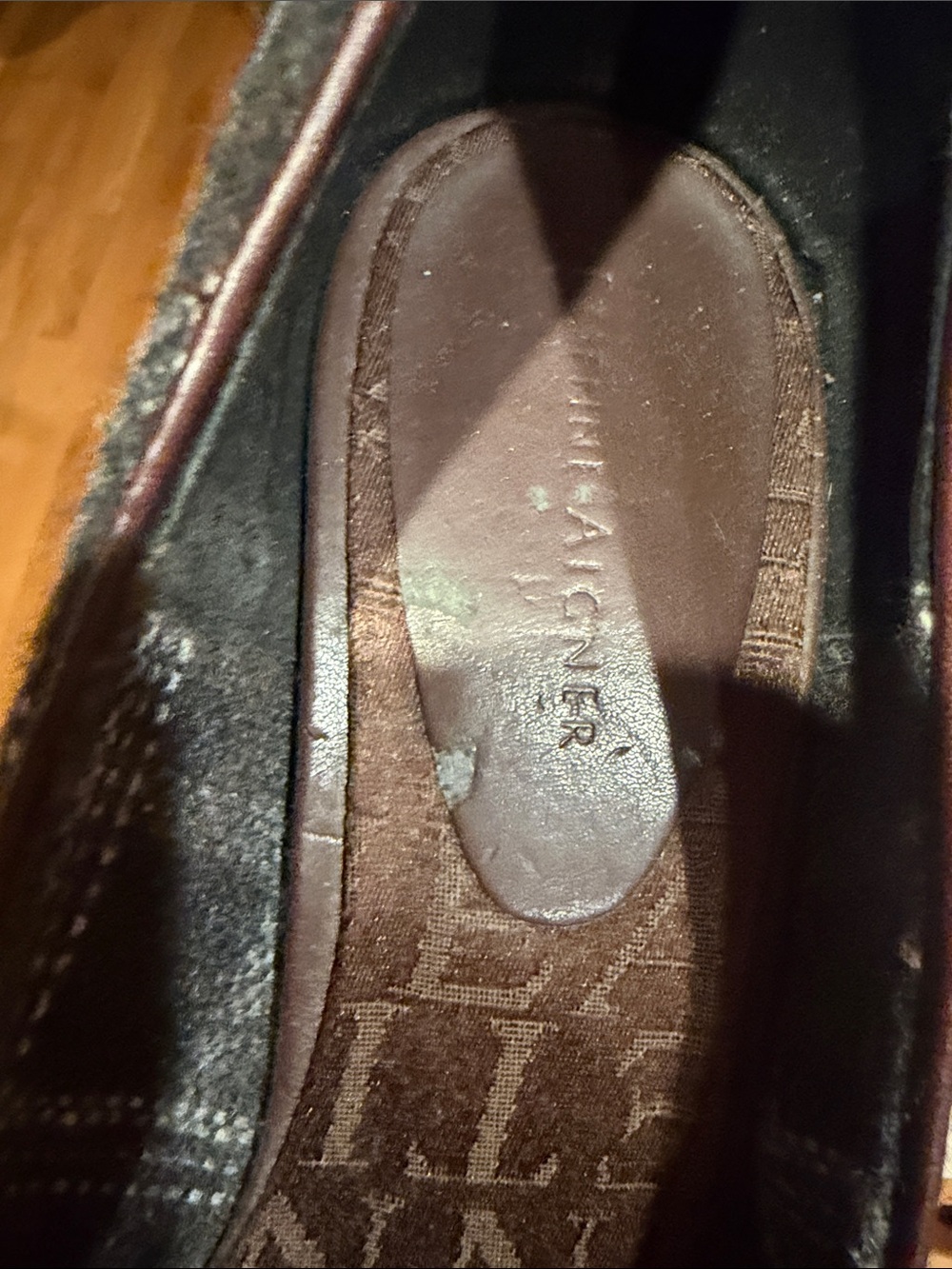 Etienne Aigner Zane Plaid Fabric & Leather
Trim Block Heel Pumps - Size 8M - Picture 13 of 14